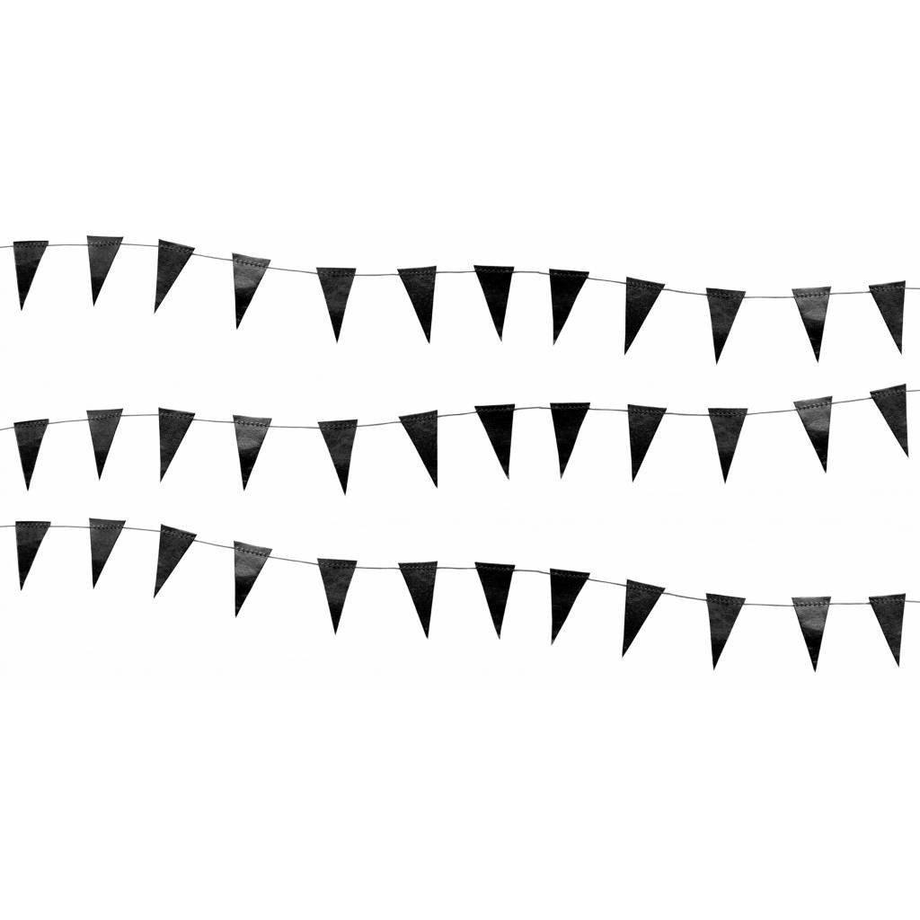 guirlande de papier- Fanions noirs