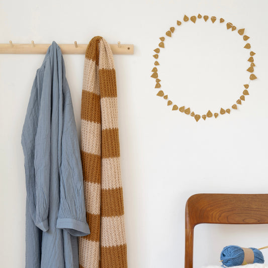 Guirlande de feuilles Twig- Ocre