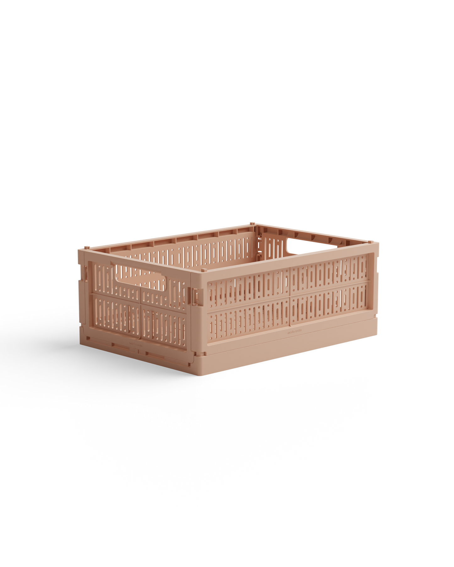Caisse de rangement pliable (2 tailles)- Rose poudré