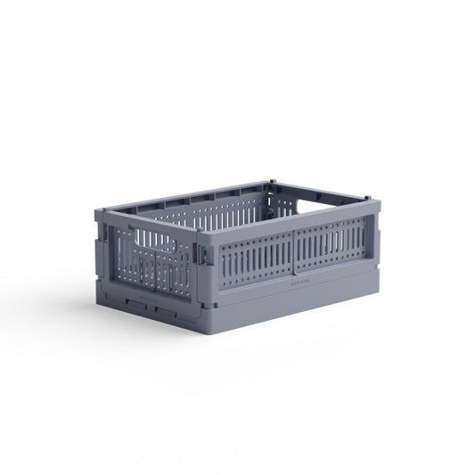 Caisse de rangement pliable (2 tailles)- Bleu gris