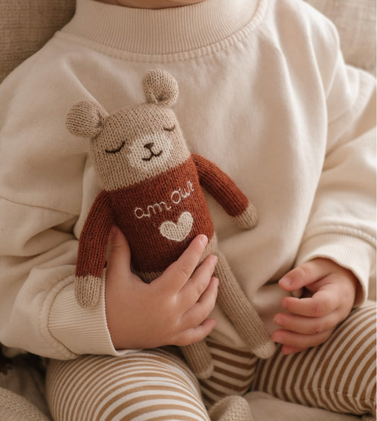 Doudou ourson- Amour