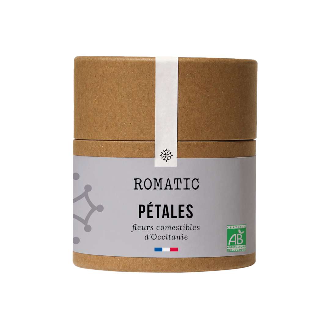 Pétales de fleurs comestibles bio