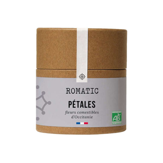 Pétales de fleurs comestibles bio