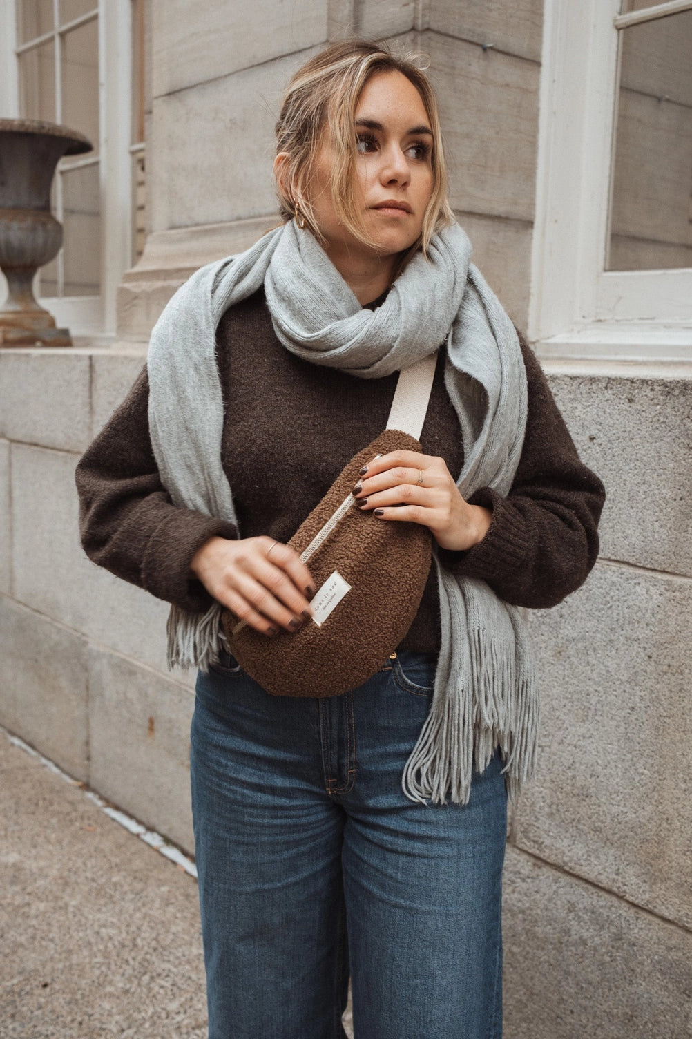 Sac bandoulière sherpa- Olive