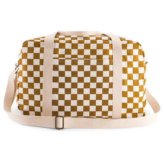 Sac week-end Raphael- Damier caramel