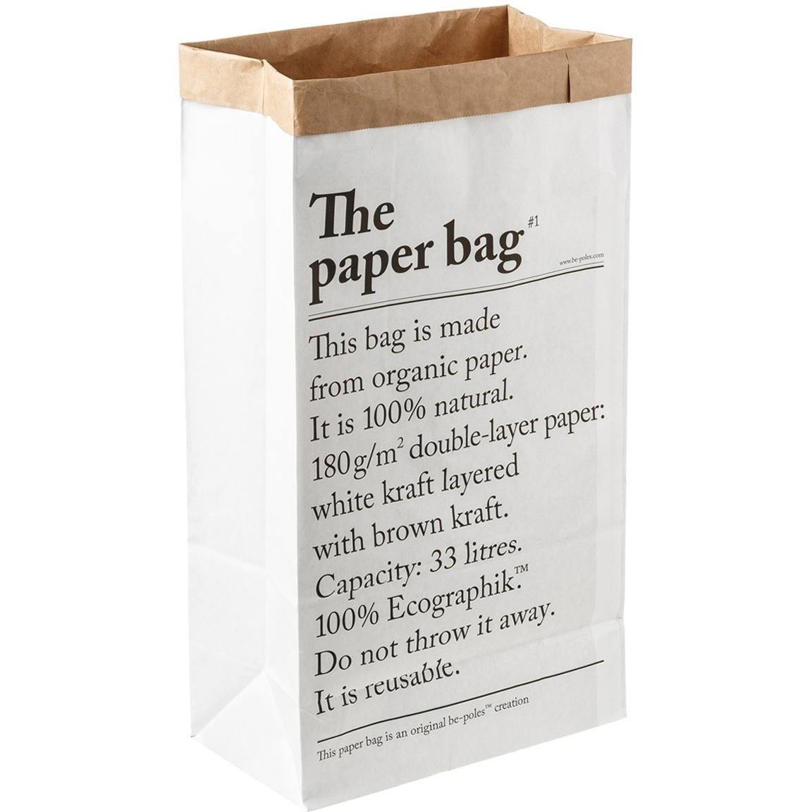 Le sac en papier Be Pôles 33L - Les Jolies Emplettes