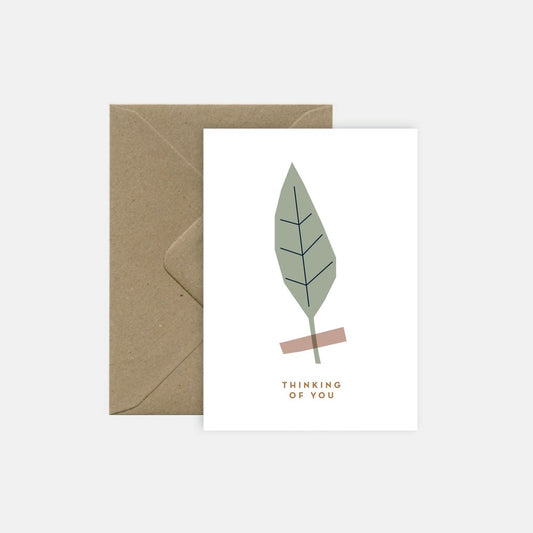 carte postale double et enveloppe kraft michoucas design