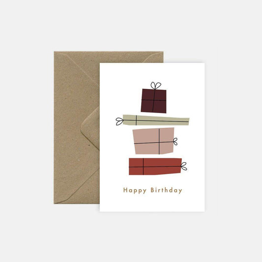 carte postale double et enveloppe kraft michoucas design