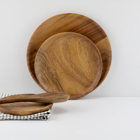Assiette en Acacia 3 tailles