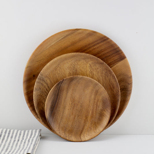 Assiette en Acacia 3 tailles