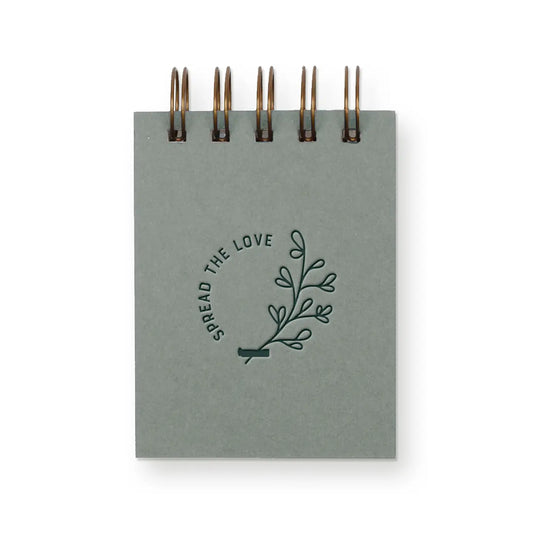 Carnet de poche "Spread the Love"- Vert sauge