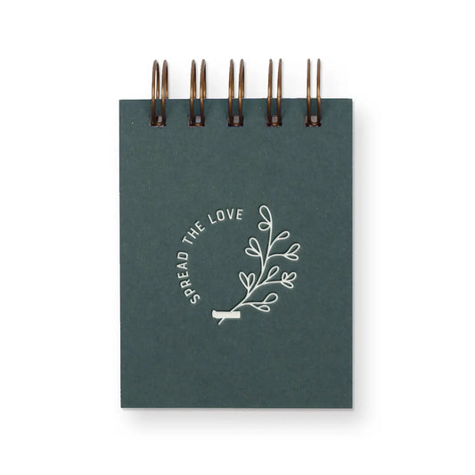 Carnet de poche "Spread the Love"- Vert sapin
