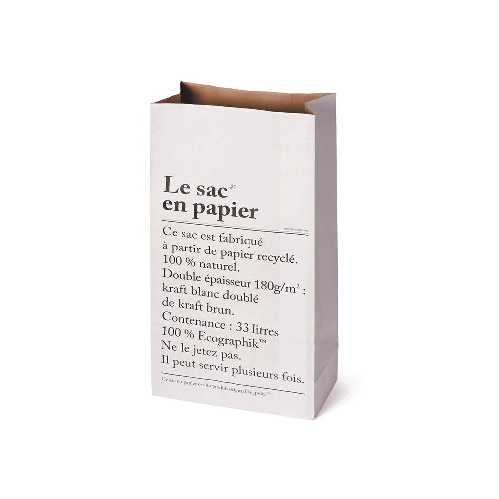 Le sac en papier Be Pôles 33L - Les Jolies Emplettes