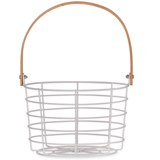 panier de rangement métal et bambou garden trading