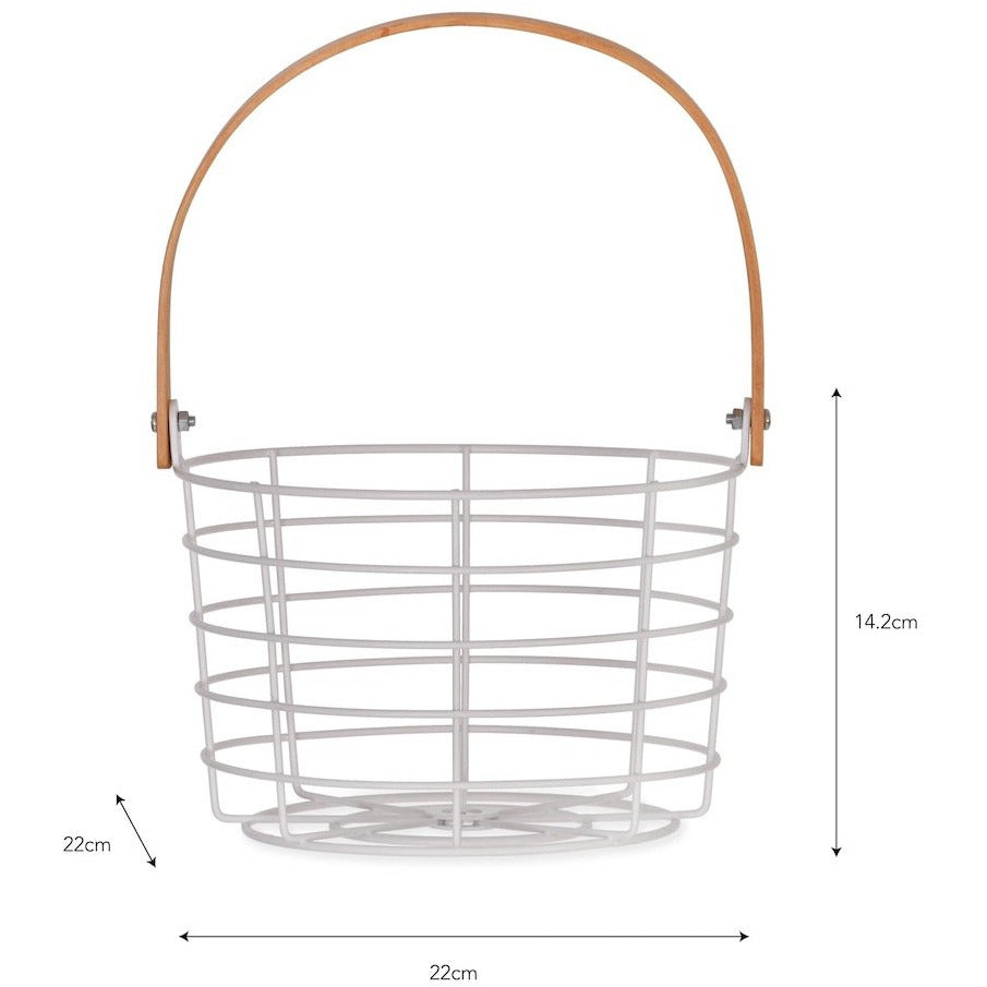 panier de rangement métal et bambou garden trading