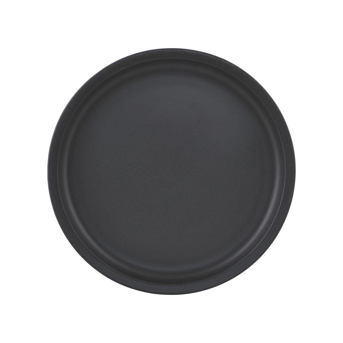 assiette en céramique noire mat Nicolas vahé